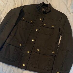 NWOT J Crew army green heavy canvas jacket